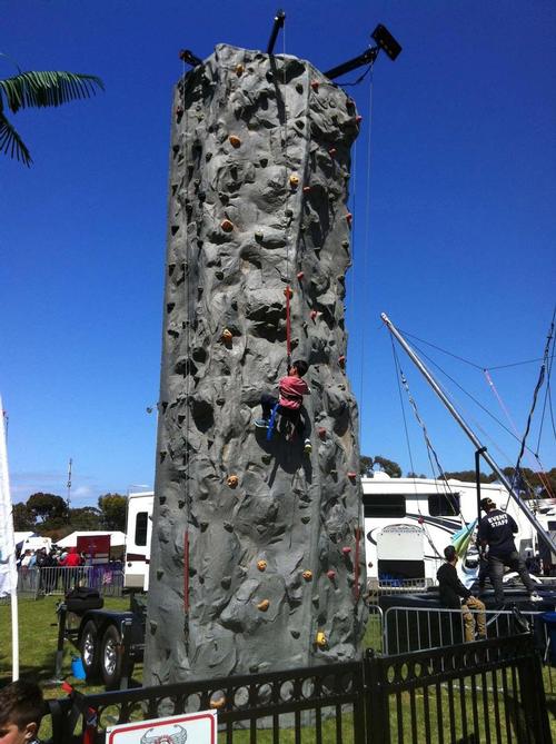 The Kids' Terrain will feature plenty of activities to entertain youngsters, including a rock climbing wall. © Media and Commnication Services http://www.mediacomservices.com.au/
